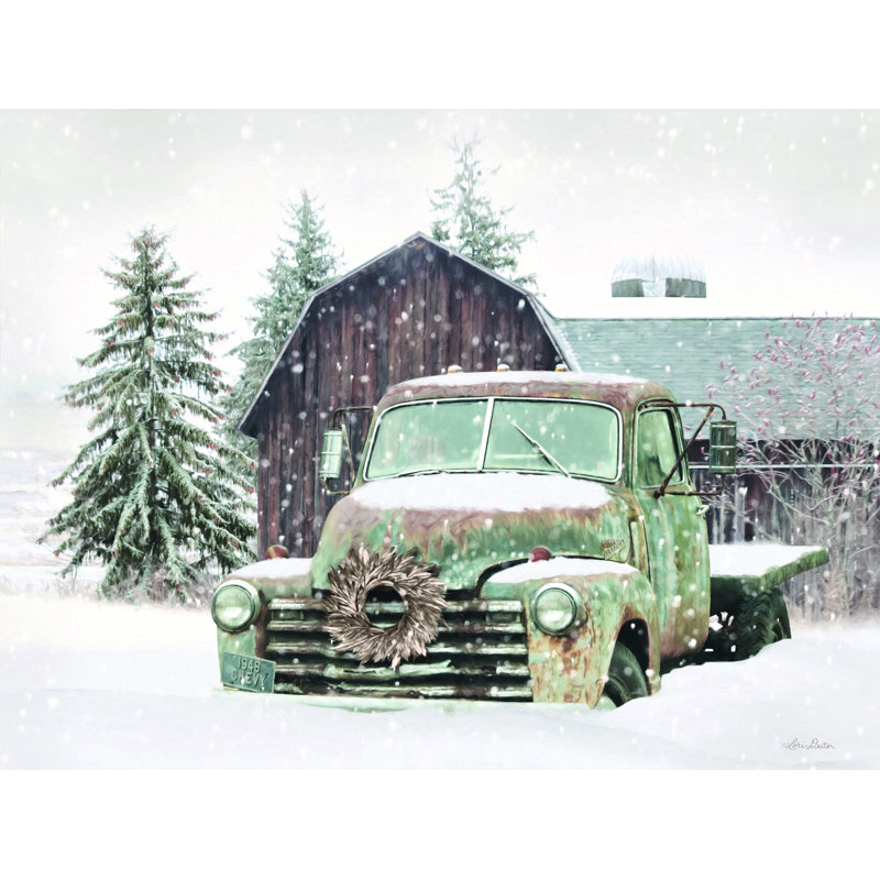 «Rustic Country Christmas» par Lori Deiter, reproduction sur toile, H 12 po x l 16 po