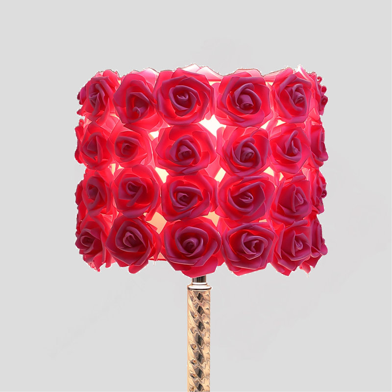 Jenascia 18.25" Table Lamp, Clear, Red 