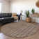 Premium Machine Washable Prisco Brown Rug