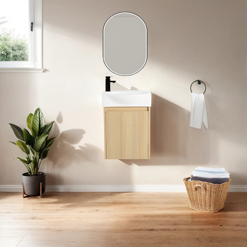 Meuble-lavabo simple 15,97 po avec plateau en résine Leese
