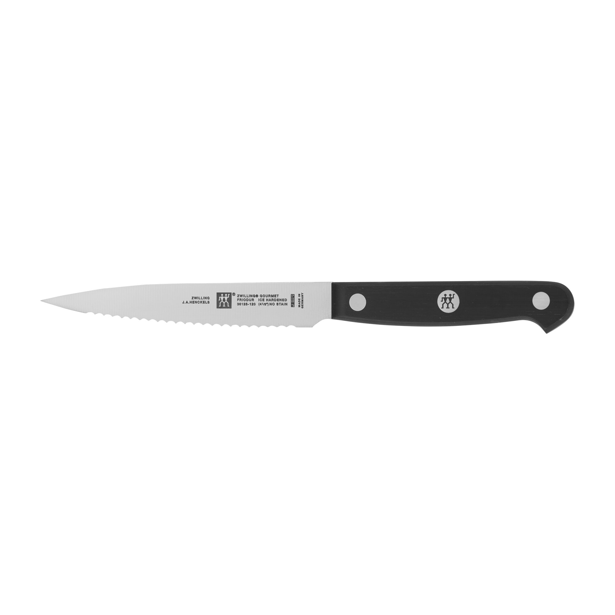 Zwilling J.A. Henckels Gourmet 4 inch Paring Knife, Black POM Handles