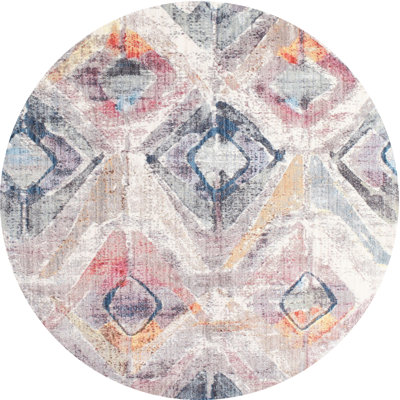 Tapis abstrait gris / bleu mer