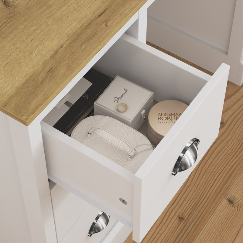 Benniton Dressing Table with 6 Drawers, White