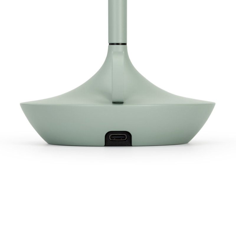Candle-Inspired Portable Rechargeable Lamp - Wick, Sage Green, 10.2" H x 4.7" W x 4.7" D