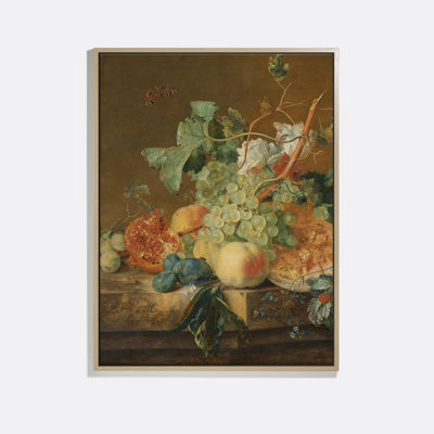 Still Life With Fruits Print by Jan Van Huysum