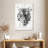 Brampt Tiger Head Black And White-108371163
