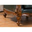 Fauteuil en cuir véritable capitonné European Luxury