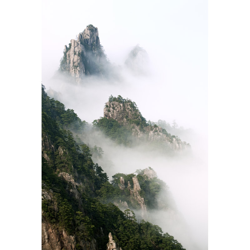Huangshan Mountain Landscape by KingWu - Wrapped Canvas Print, 76cm H x 51cm W