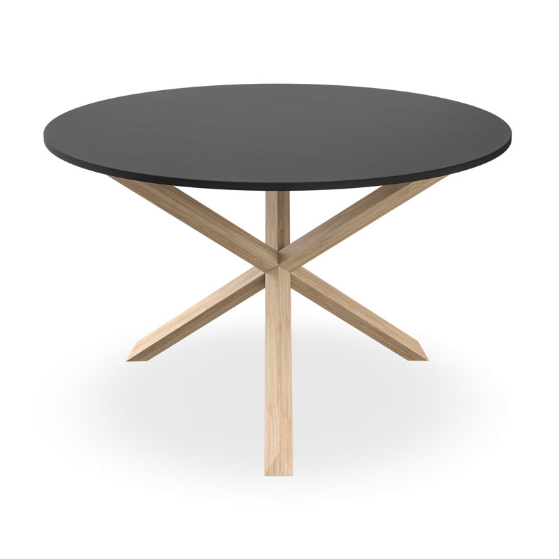 Darcus 6 - Person Dining Set, Black/Oak/Mustard
