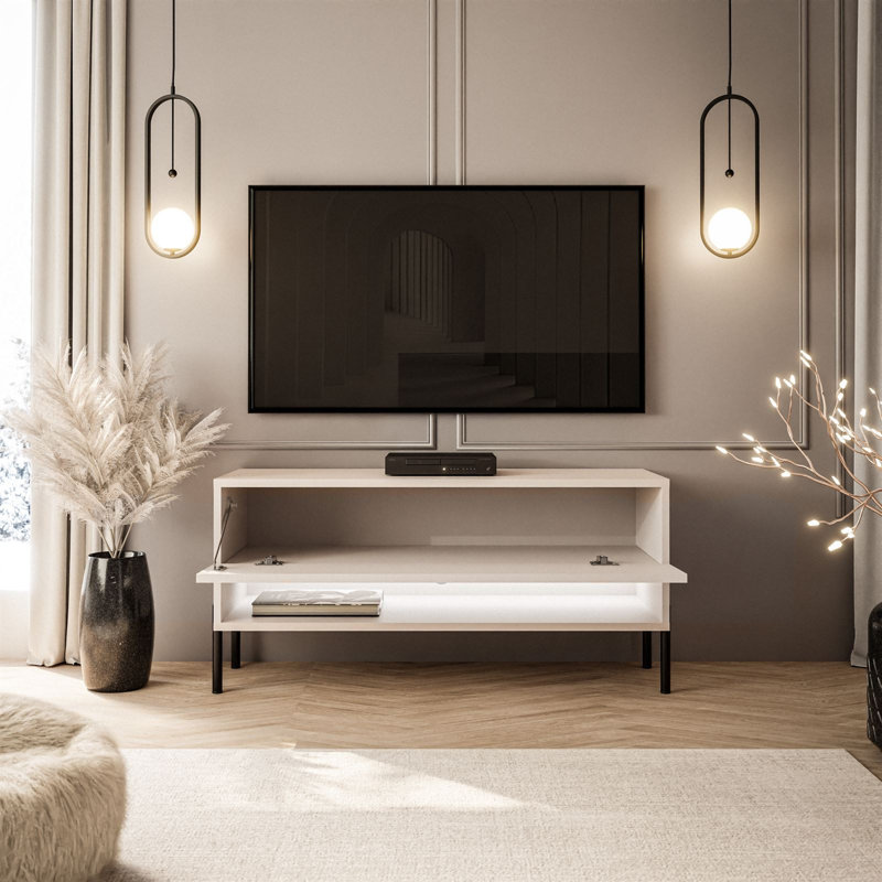 Charolett TV Cabinet for TVs up to 42", High-gloss Cashmere