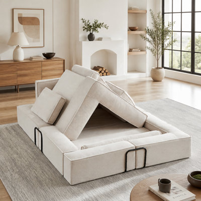 Large Modern Corduroy Sofa Can Be Freely Combined, Suitable For Living Room, Parent-Child Castle, Building Block Sofa