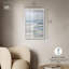 Décoration murale de salle de bain Seaside Strokes Shadowbox par Art Remedy, cadre blanc, 20 x 30-1517941463-1517941465
