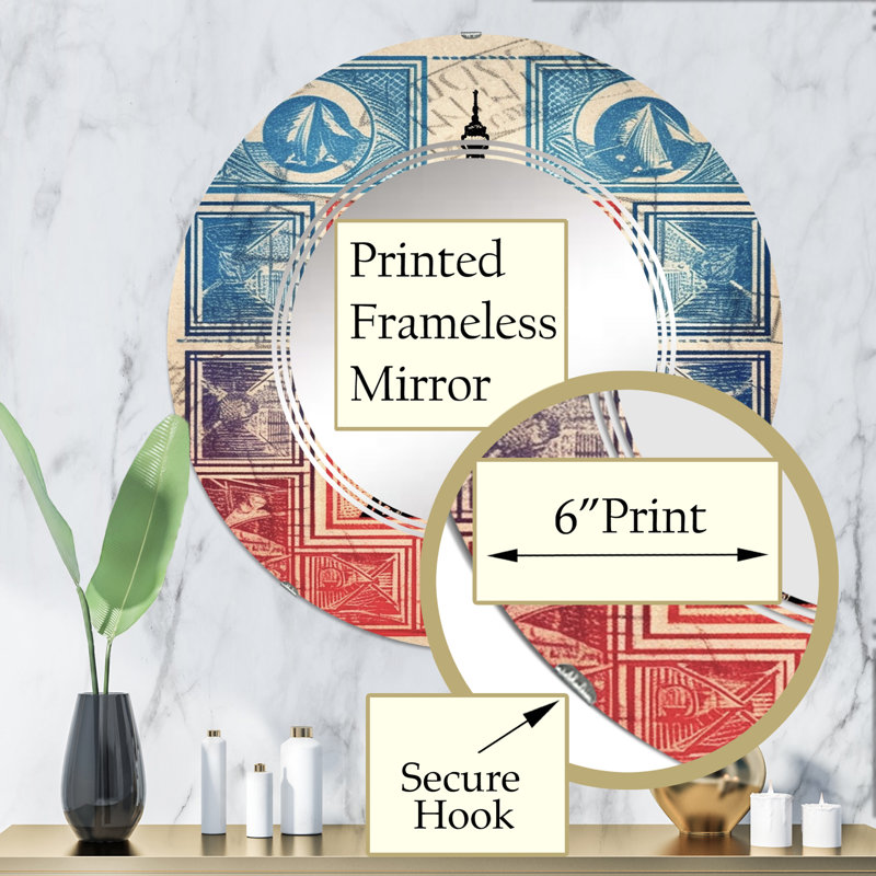 Miroir mural Chaida, 32 po x 32 po