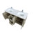 Lafarre 60 in W x 20 in D Double Bath Vanity Faucet Set-113056983-113056985
