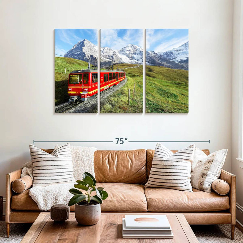 Mehar Bernese Highlands Train, 36" H x 57" W