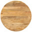 Altha Round Solid Wood Top Metal Base Dining Table-495625020