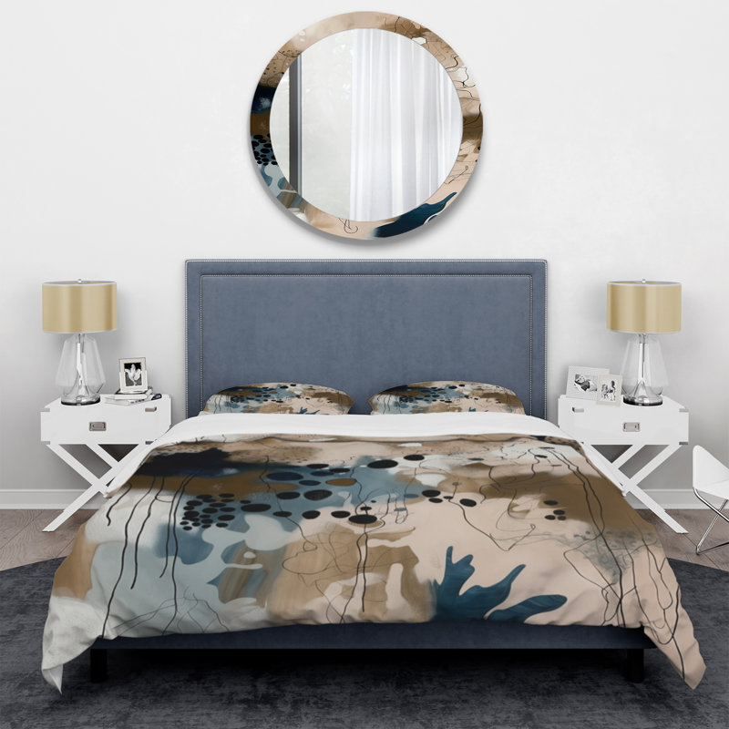 Ensemble de housse de couette en microfibre / polyester Blue Reflections II Bedding