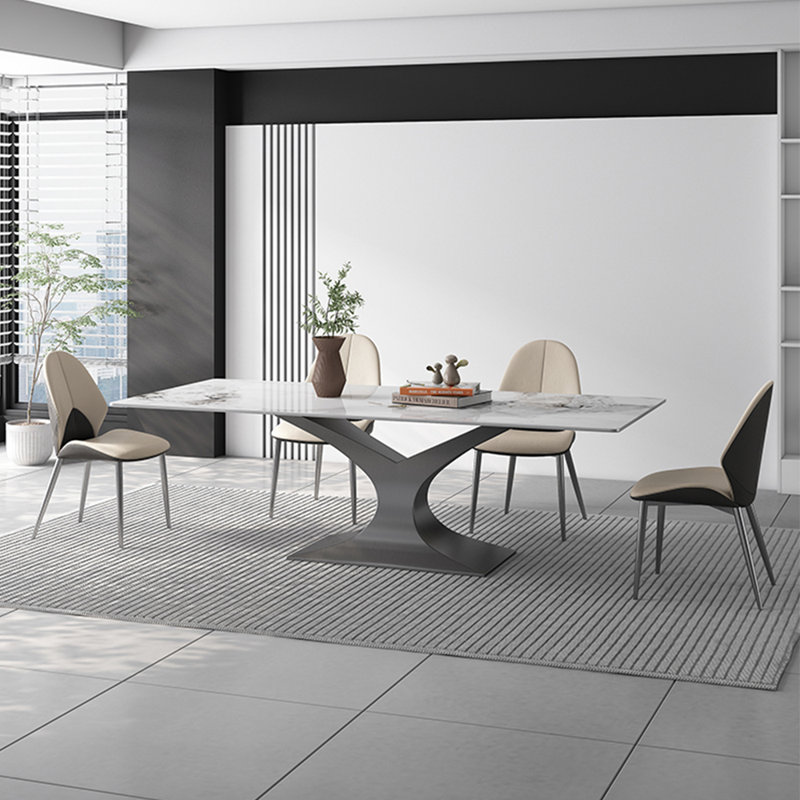 Ensembles de table de salle à manger de style italien moderne, H 29,5 po x L 55,1 po x l 31,5 po