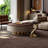Light luxury creative round coffee table