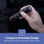 GEEPAS Mini Portable Flashlight | Super Bright Torch 2500 Lumens, 1000M Distance Range | Powerful Pocket Torch, Waterproof IPX5 | Rechargeable Torches for Outdoor Searching, Camping, Hiking (Black) [Energy Class A]