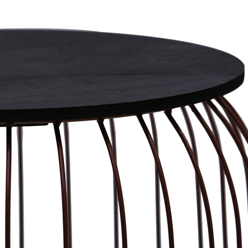 Table basse avec rangement Swinehart, Cuivre, Bleu