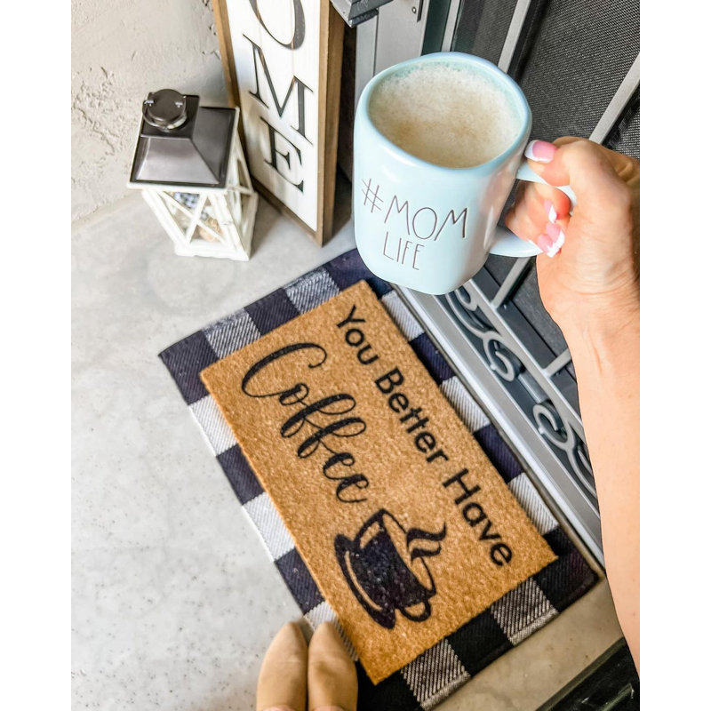Fedelia Non-Slip Outdoor Doormat, 18" W x 30" L