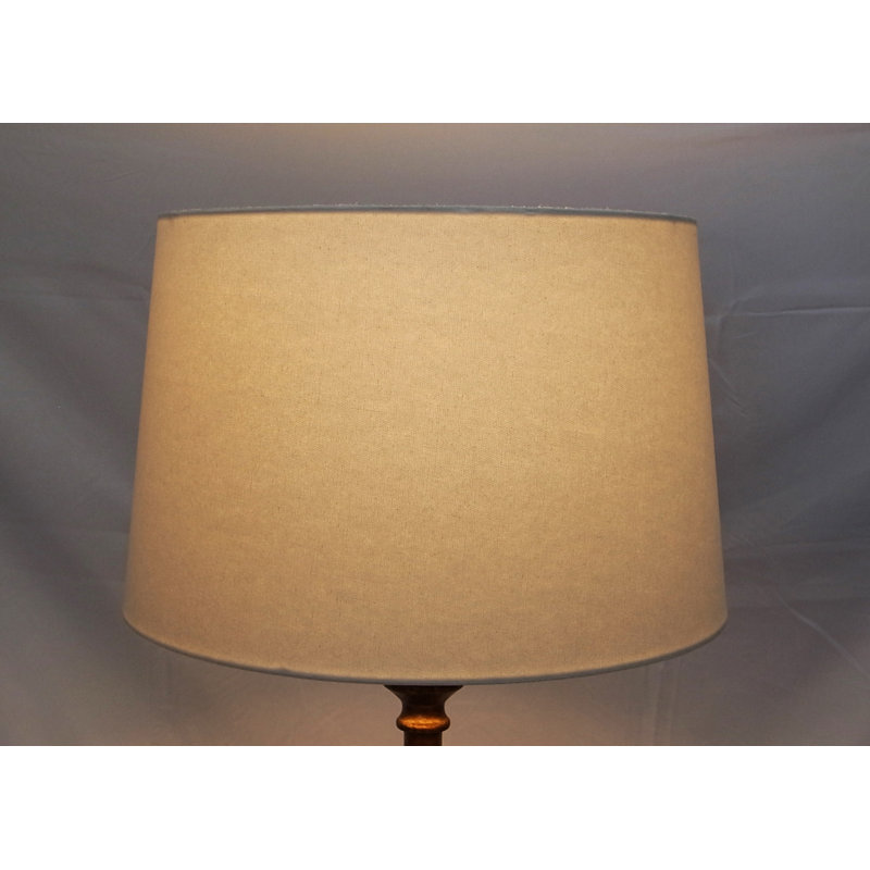 10'' H Linen Drum Lamp Shade, 10" H x 14" W x 16" D, White