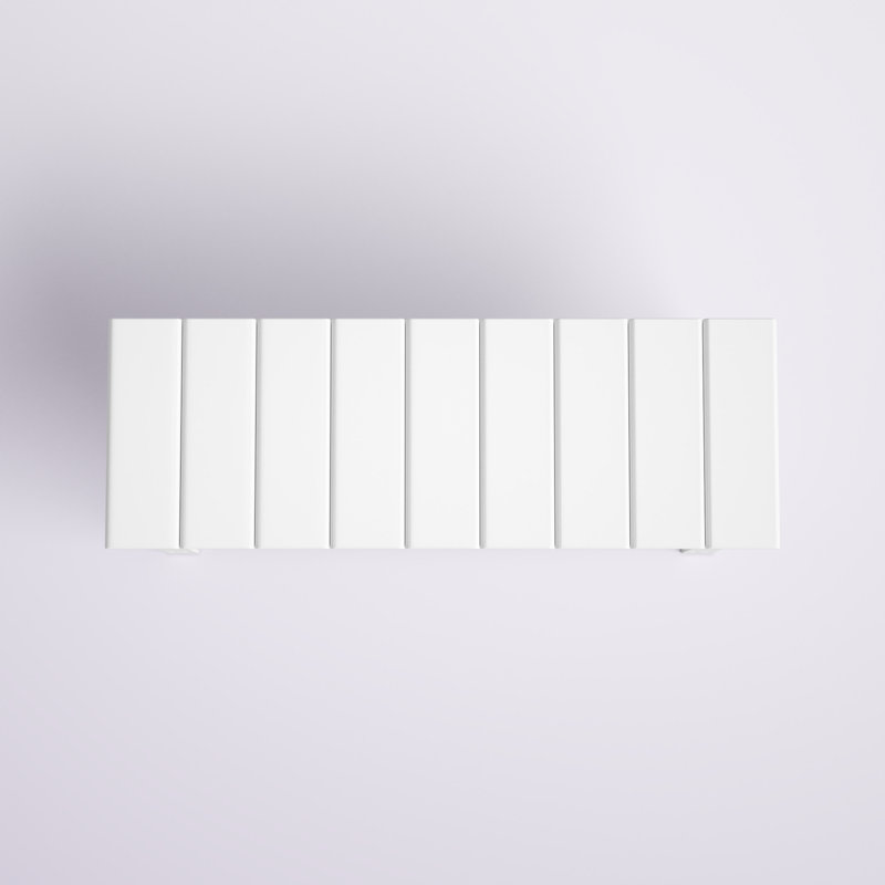 Carrold Storage Bench, White