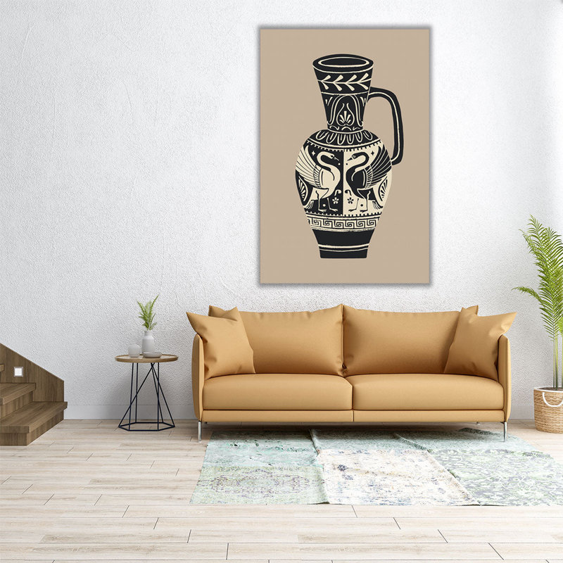 «Swan Pottery II», reproduction d'art sur toile, H 60 po x l 40 po