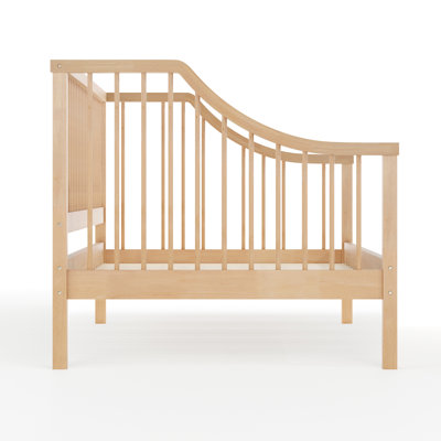 Martha Stewart Neely Wooden Platform Daybed With Spindles And Wood Slat Foundation