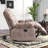 Prea 36.9" Wide Modern Microfiber Upholstered and Overstuffed Manual Recliner-1384385292