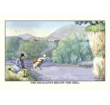 Buyenlarge 'Little Girl Fishing' - Graphic Art Print