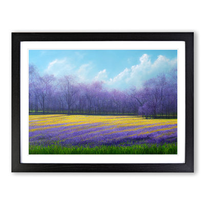Adorable Bluebell Field - Framed Print