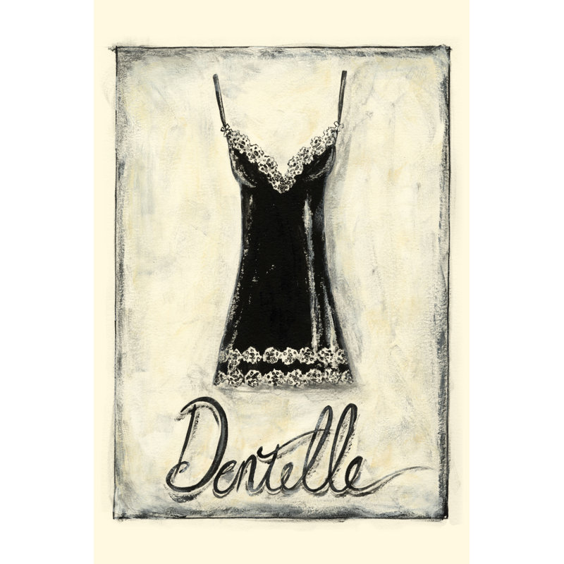 French Lace by Chariklia Zarris - Wrapped Canvas Painting, 46cm H x 30cm W