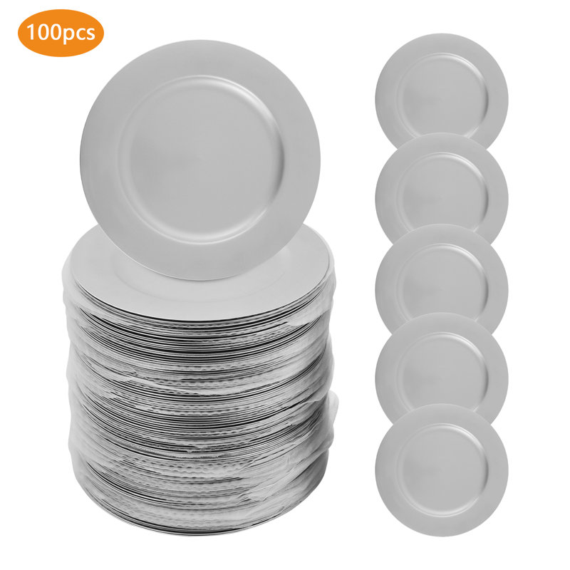13'' Round Charger, Silver