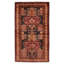 Tapis rectangulaire unique de 3 pi 7 po x 6 pi 7 po années 1990