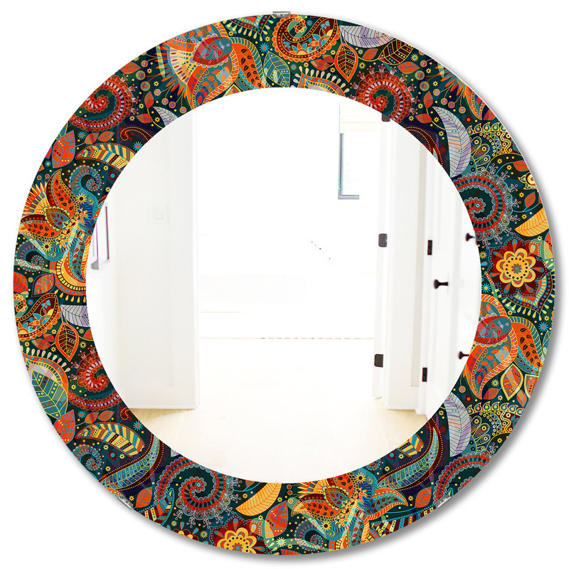 Paisley 4 Traditional Vanity Mirror, 31.5" H x 31.5" W
