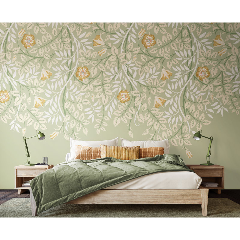 ClassicLiving Cascading Rosehip Matte Roll, Sage Green Matt, 240cm L x 300cm W