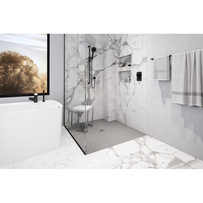 Base de douche 48 x 48 Feel Collection, Gris béton