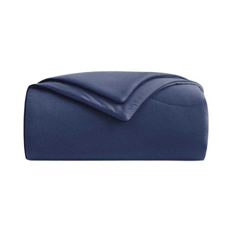 Washable Cooling Comforter, Lightweight Reversible Bed Blanket for Hot Sleepers, Soft Breathable Silky Smooth Feel for Summer
