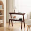 Table de bout mince Nekayla avec pieds en bois massif-1006021169