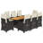 Red Barrel Studio® Patio Dining Set With Cushions Poly Rattan-441838277-441838280-441838287