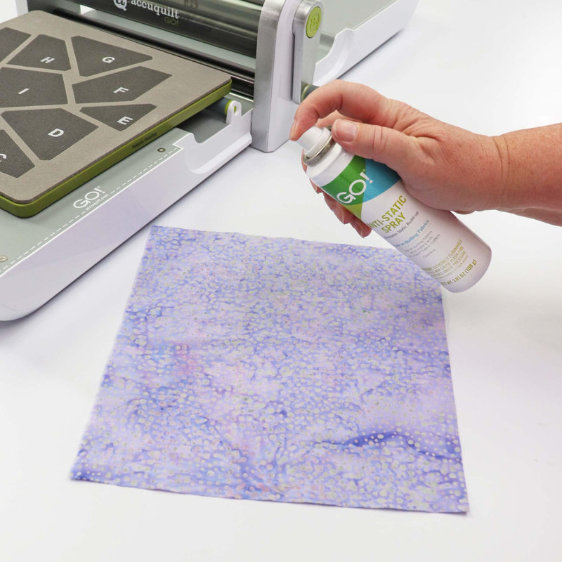 This changes everything! Say goodbye to static building up on your fabric as you send it through your GO! Cutter. This spectacular spray will cut down static in a big way to make cutting with your dies easier than ever.