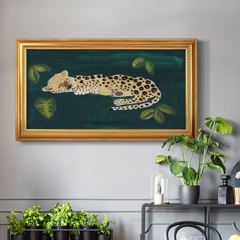 Lethargic Leopard II - reproduction de photo sur toile, H 21 po x l 37 po x P 2,5 po