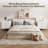 Modern 3-Drawer Wood Dresser with Gold Handles-545757777