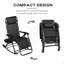 2 chaises berçantes d'extérieur, chaise berçante inclinable pliable-320971747