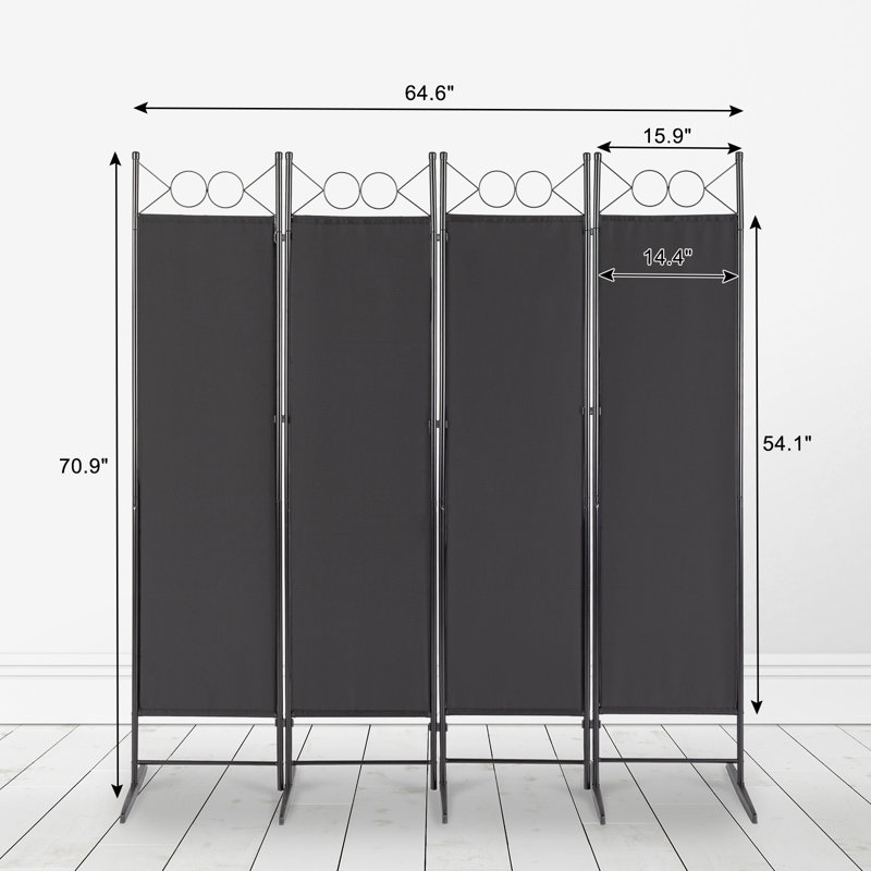 Toile pliante 6 pieds 6 pieds avec structure en tissu de polyester 160G, Noir