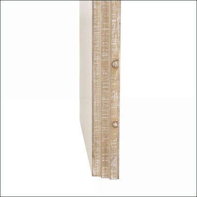Table basse rétro en bois naturel avec 2 tiroirs - Organise divers articles pour le vestibule / bureau personnel