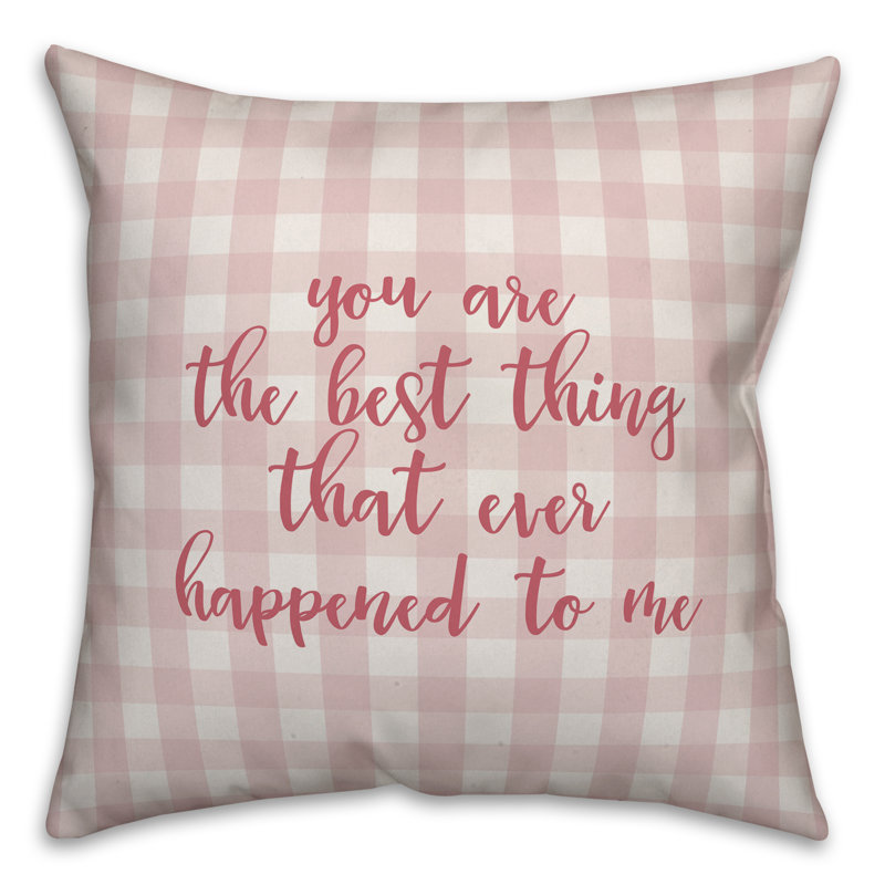  Coussin You You The Best Thing, Housse de coussin, Rose