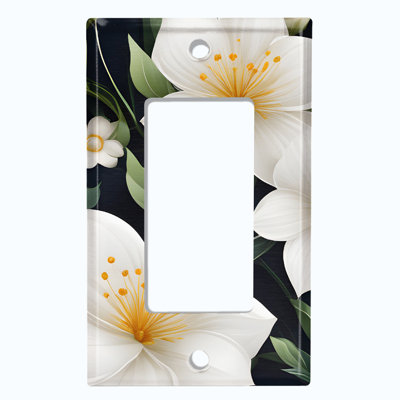 Assiette murale jonquille fleur blanche jaune arbre de Noël festif 1 lumières